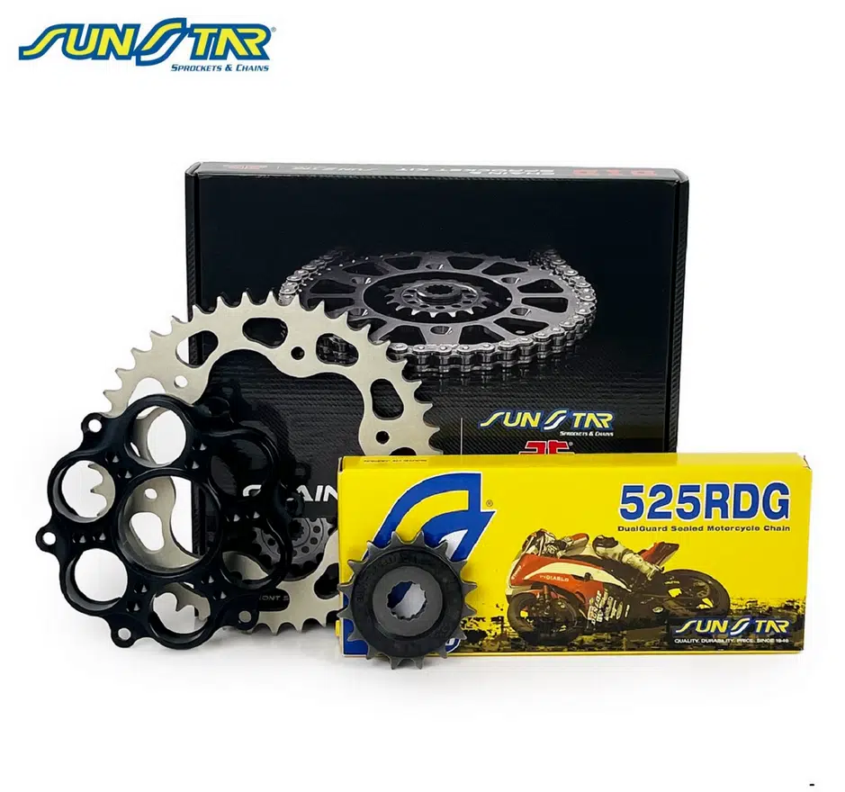 Zincir Dişli Seti Ducatı Panıgale Sp 1198cc Zincir: Sunstar 525rdg Çelik-98 Ön: Jt 15t Arka: Sunstar 38t 2008-2011 