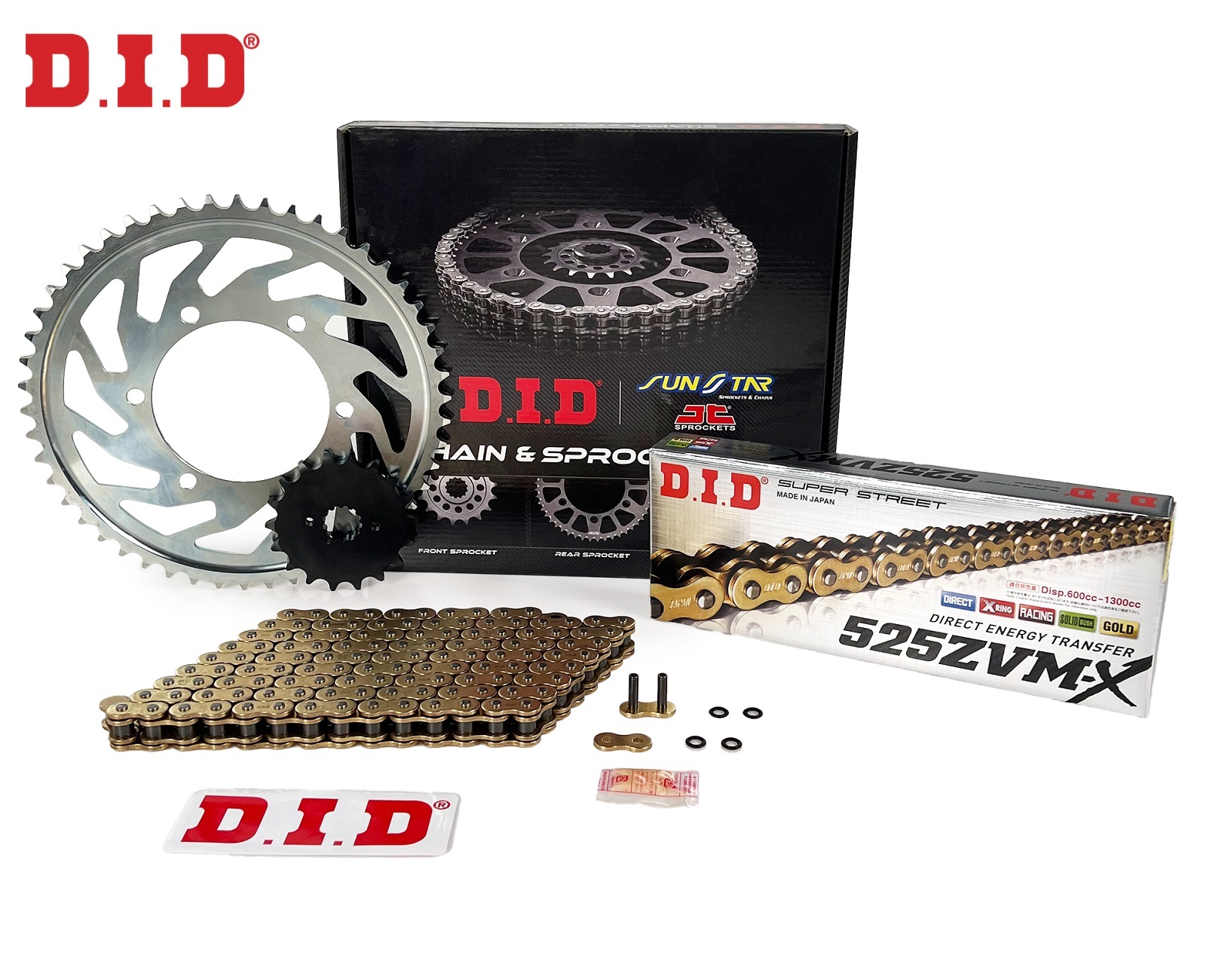 Zincir Dişli Seti Ktm Super Adventure R S T 1290cc Zincir: Dıd-525zvm-x Gold-120 Ön-Arka: Sunstar 17t-42t 2021-2024 
