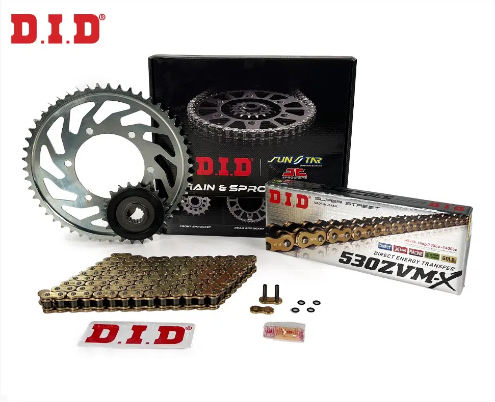Zincir Dişli Seti Suzukı Hayabusa Gsx-r 1300cc Zincir: Dıd-530zvm-x Gold-118 Ön: Jt 18t Arka: Sunstar 43t 2023-2024 