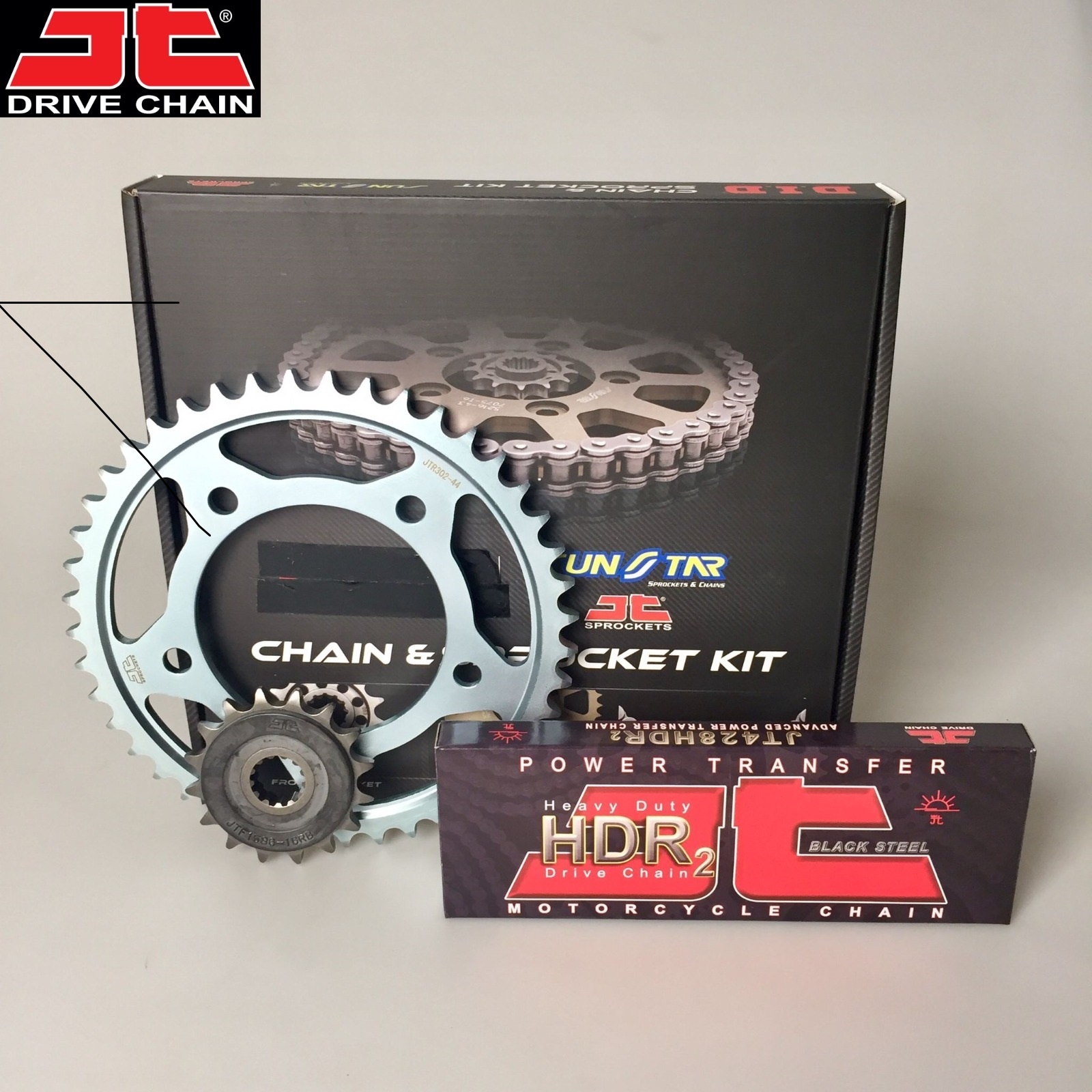 ZİNCİR DİŞLİ SETİ YAMAHA WR R X 125cc ZİNCİR: JT-428HDR ÇELİK-134 ÖN-ARKA DİŞLİ: JT 14T-53T 2009-2015